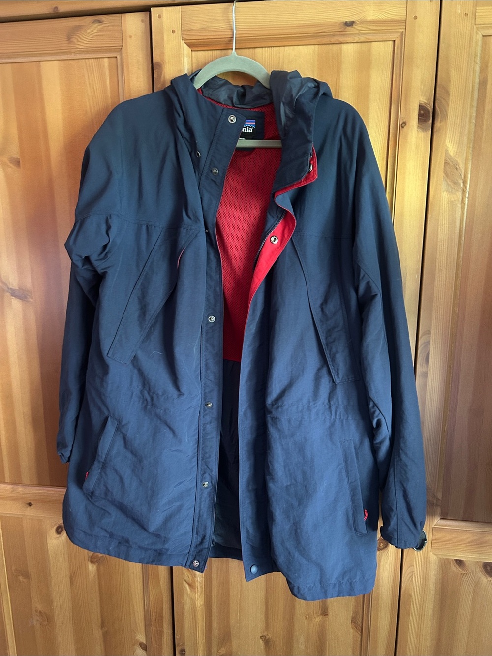 Patagonia Navy Patagonia Hooded Jacket - Size L
